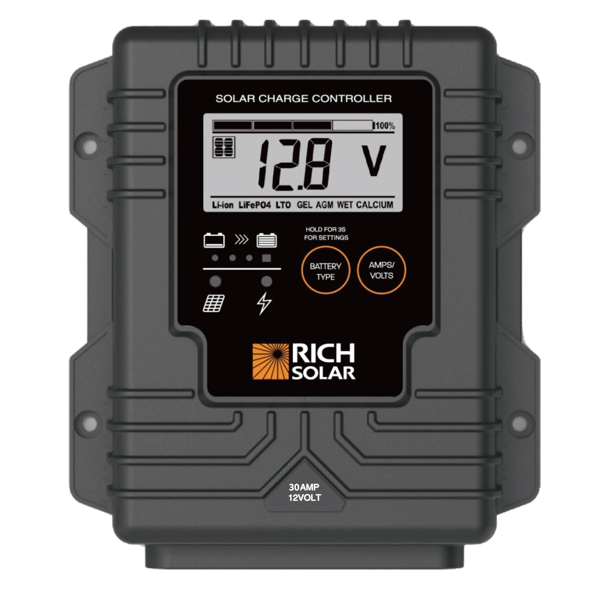 RICH SOLAR BRAVO Waterproof 30 30 Amp Waterproof PWM Solar Charge Controller product image 7