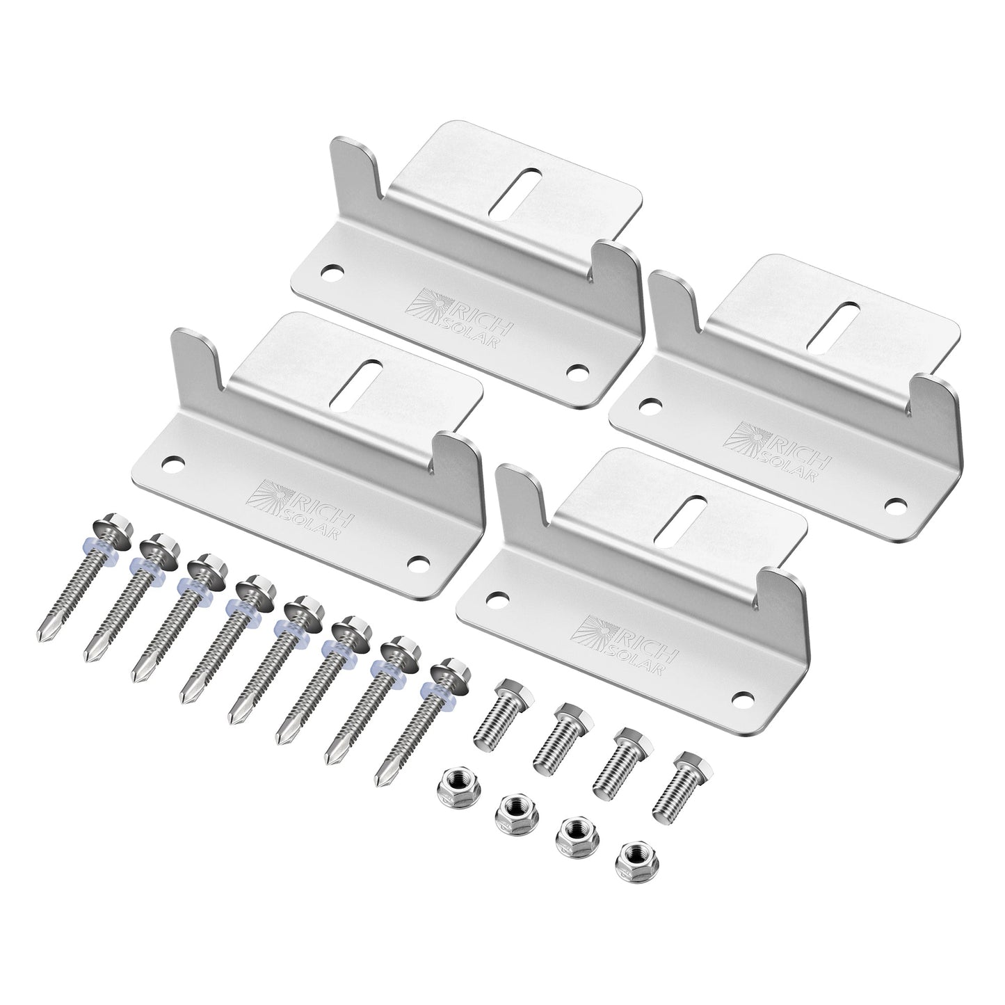 RICH SOLAR Z-Brackets Mounting Hardware Z-Brackets with Screws product image 1