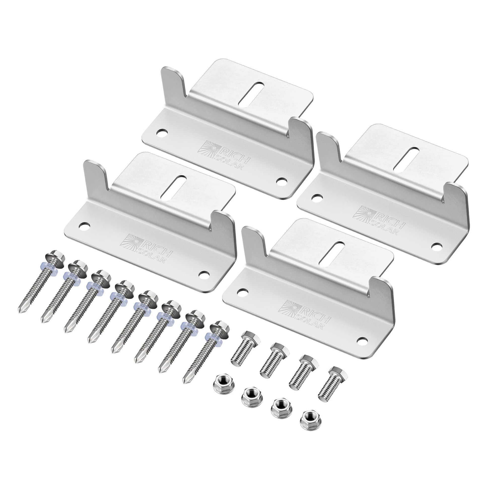 RICH SOLAR Z-Brackets Mounting Hardware Z-Brackets with Screws product image 1