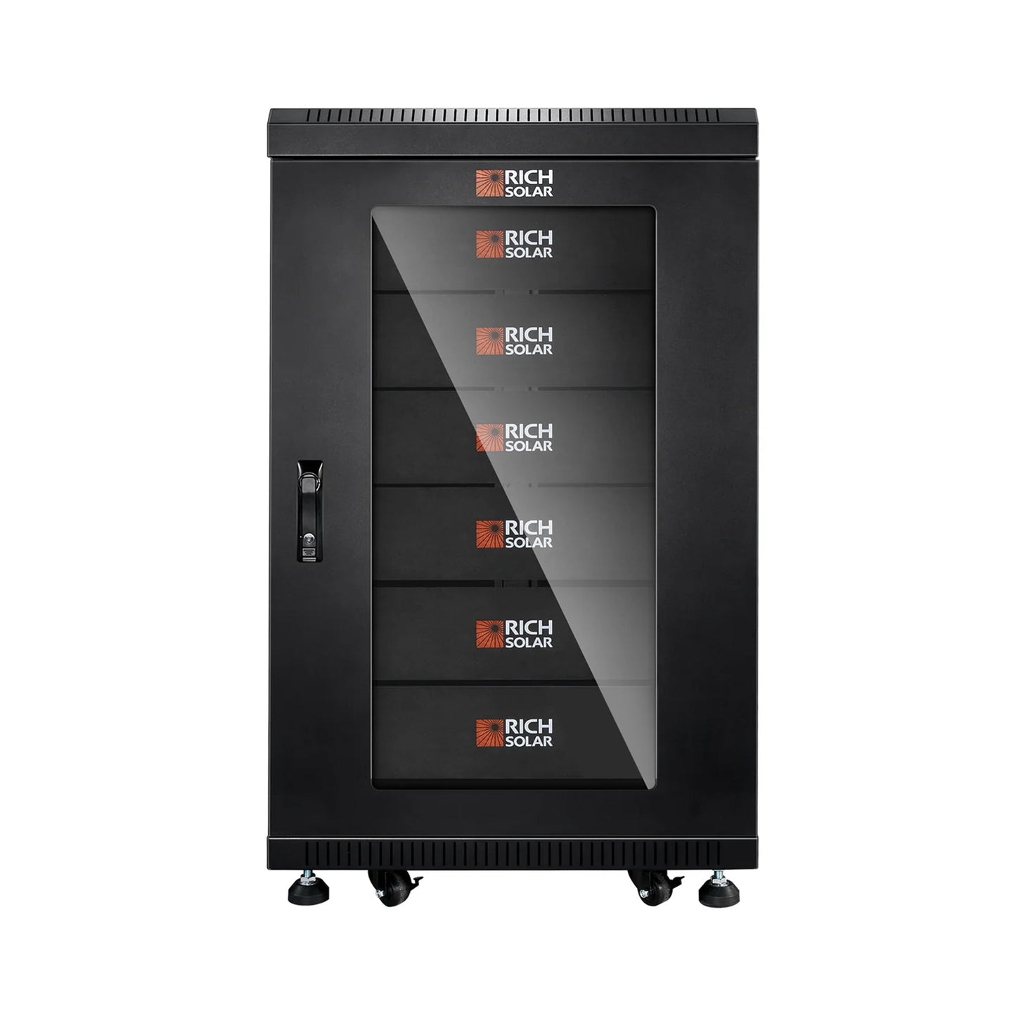 RICH SOLAR Battery Server Rack for ALPHA 5 PRO 6-Slot Enclosed Battery Cabinet product image 1