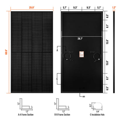 RICH SOLAR MEGA 250 PRO 250W 24V Solar Panel product image 10