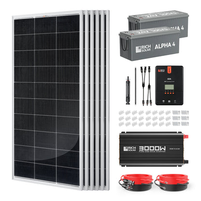 RICH SOLAR 1200W 24V Complete Solar Kit product image 1