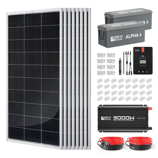 RICH SOLAR 1600W 24V Complete Solar Kit product image 1