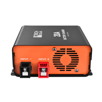 RICH SOLAR 12V 20A DC-DC Battery Charger for RV, Van, Boat, Off-Grid Lithium & Lead-Acid Batteries product image 4