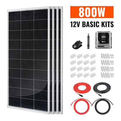 RICH SOLAR Basic 800W Solar Kit Solar Panel & Charge Controller Kit for RVs, Vans & Off-Grid Applications product image 1