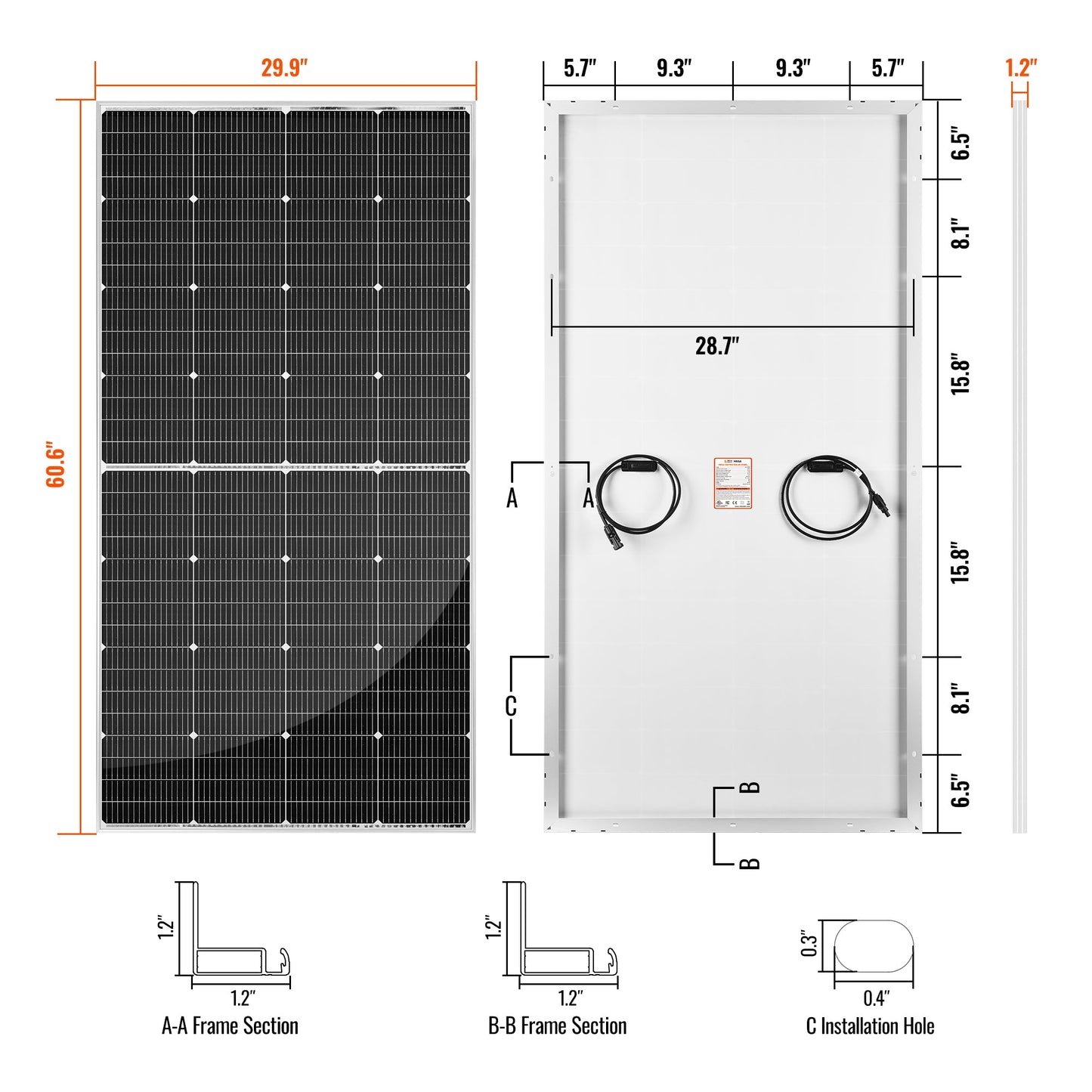 RICH SOLAR MEGA 250 PRO 250W 24V Solar Panel product image 2