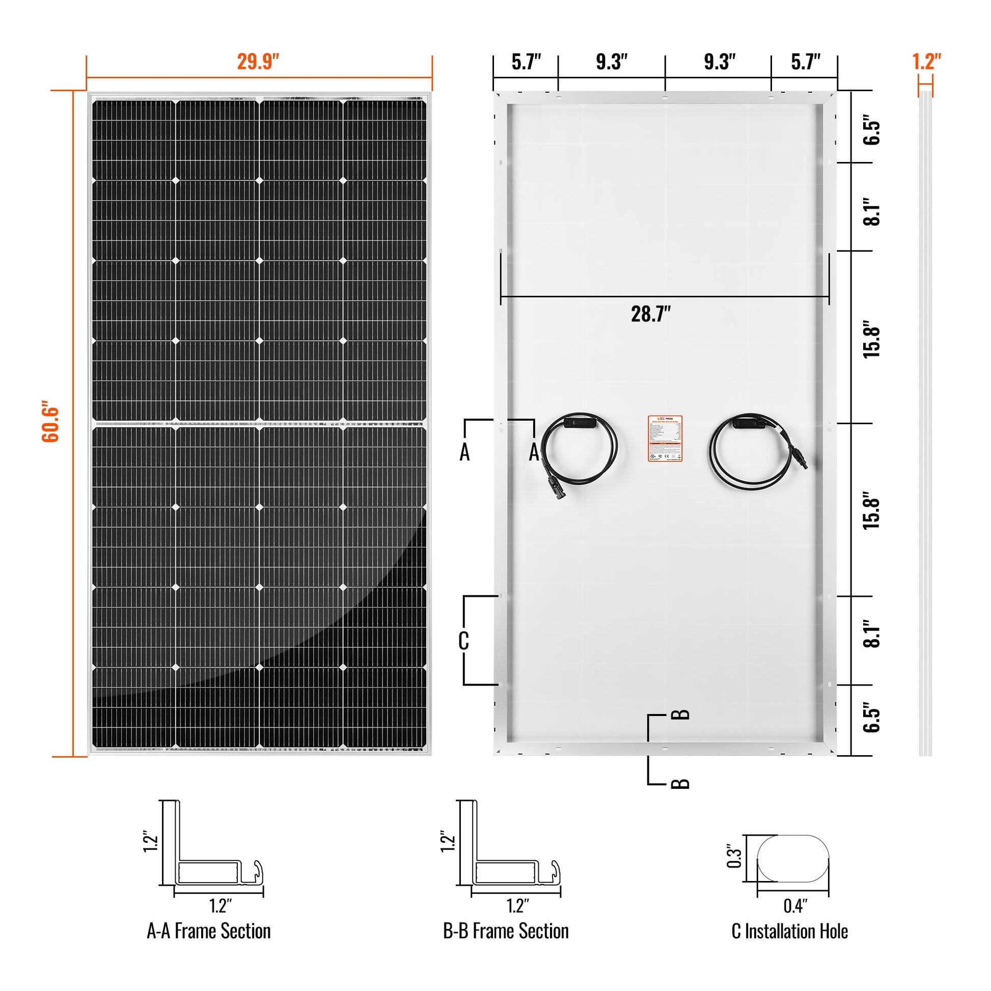 RICH SOLAR MEGA 250 PRO 250W 24V Solar Panel product image 2
