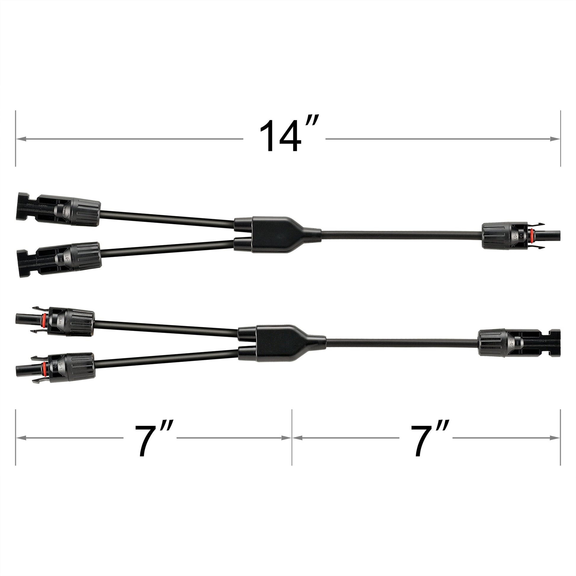 RICH SOLAR Y Branch 2-to-1 Solar Panel Parallel Adapters Weatherproof PV Adapters for Solar Connection product image 2