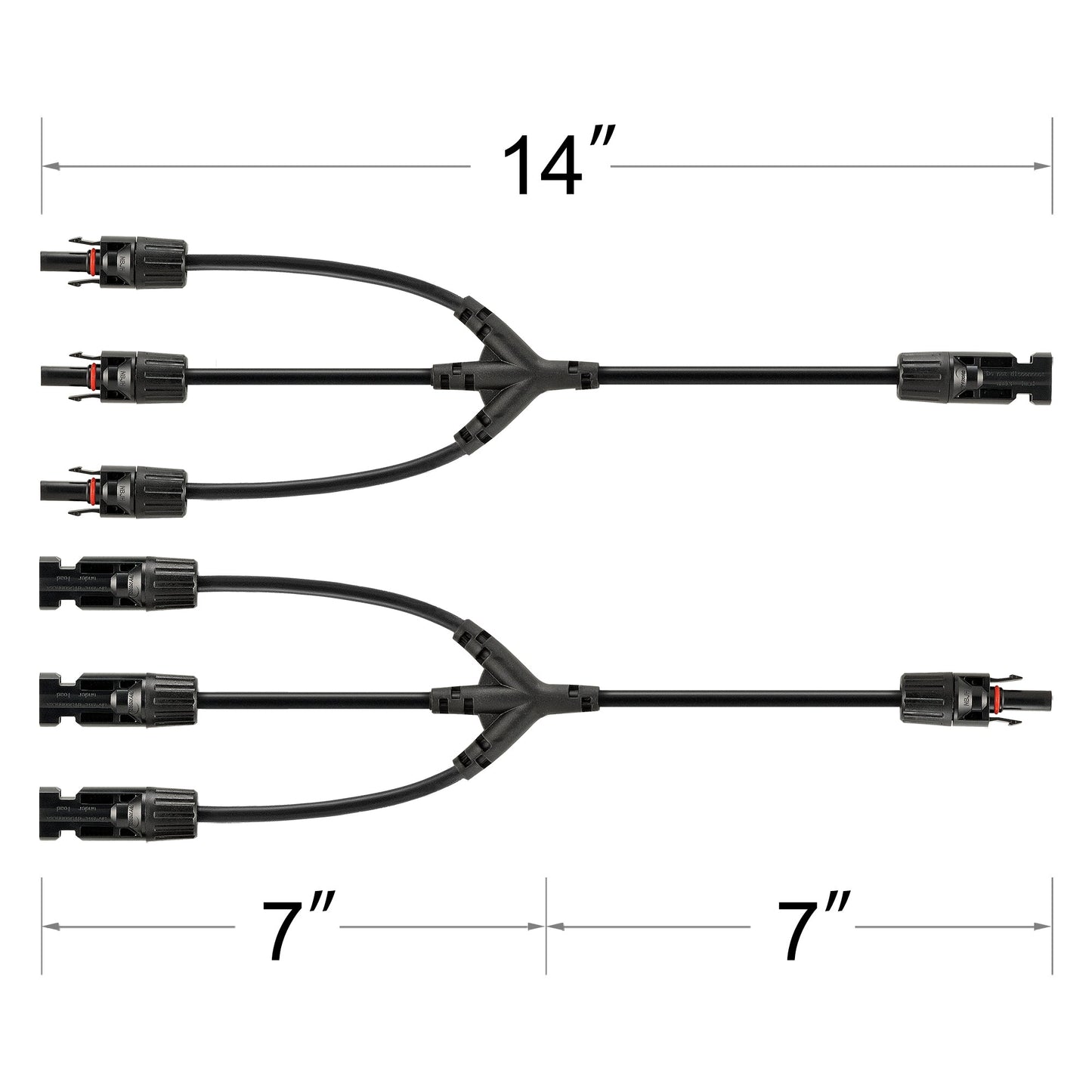 RICH SOLAR Y Branch Parallel Adapters 3-to-1 3-to-1 Weatherproof Parallel Adapters for Solar Panels product image 2