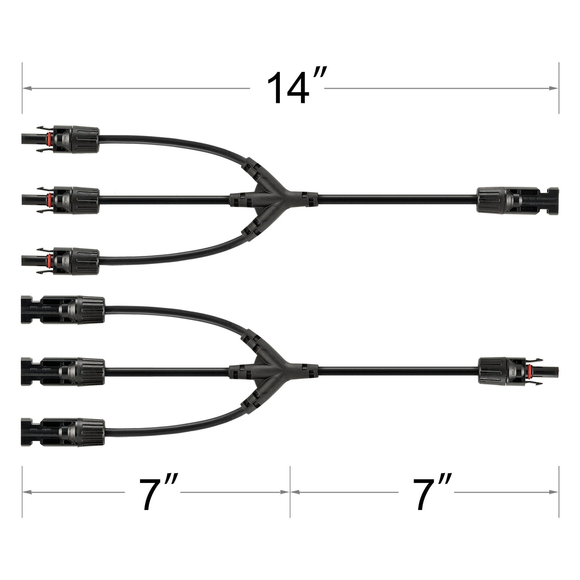 RICH SOLAR Y Branch Parallel Adapters 3-to-1 3-to-1 Weatherproof Parallel Adapters for Solar Panels product image 2