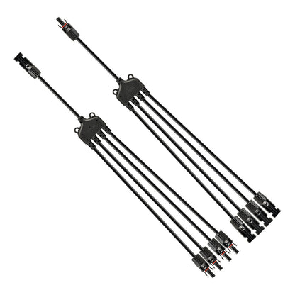 RICH SOLAR Y Branch Parallel Adapters 4-to-1 4-to-1 Weatherproof Parallel Adapters for Solar Panels product image 1