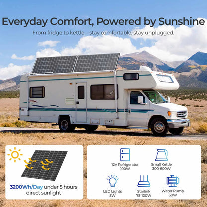 Renogy 320W N-Type Monocrystalline Solar Panels (2–10 Pack)
