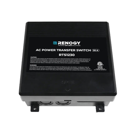 Renogy 30A automatic transfer switch, closed exterior product view