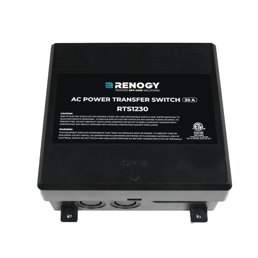 Renogy 30A automatic transfer switch, closed exterior product view