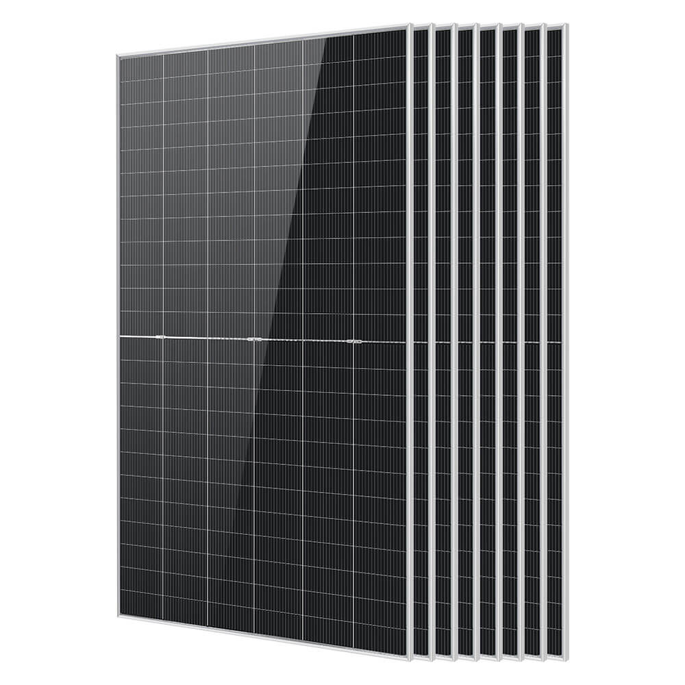 SunGoldPower SGN-590-BDG1 590W bifacial N-type solar panel pack — 8 panels (4720W total)