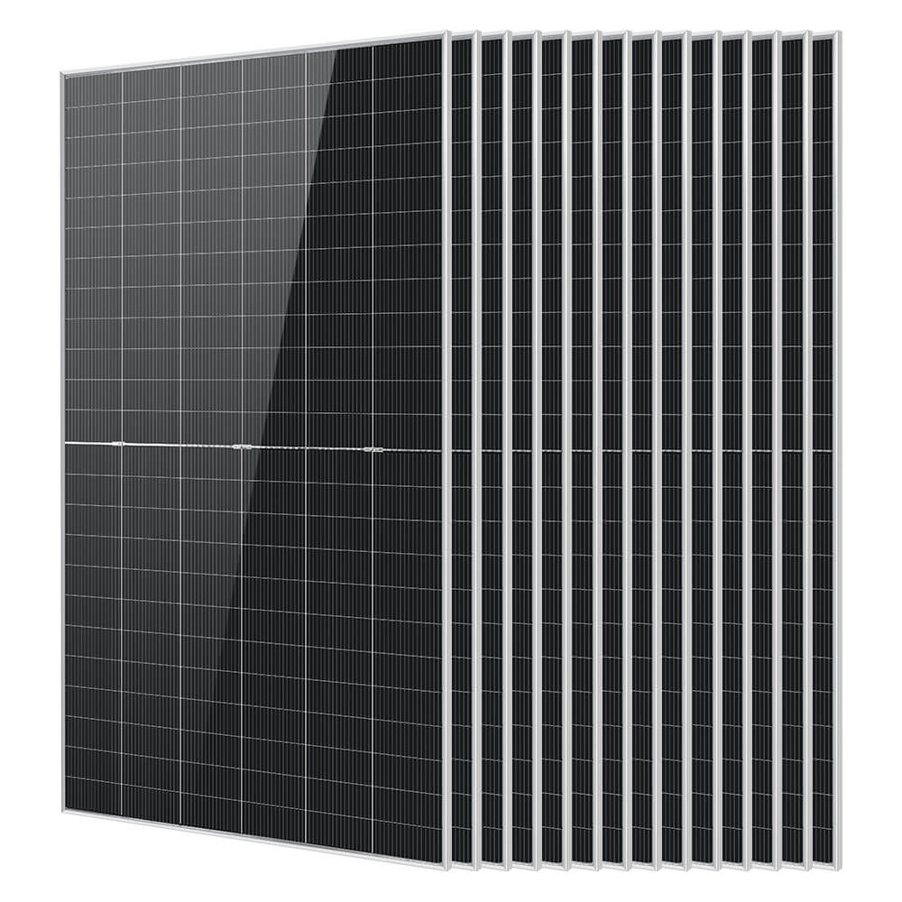 SunGoldPower SGN-590-BDG1 590W bifacial N-type solar panel pack — 14 panels (8260W total)