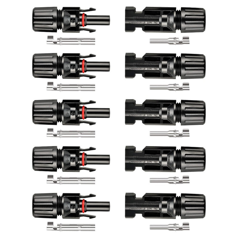 RICH SOLAR Solar Connectors Solar Panel Connectors with Male and Female Connection