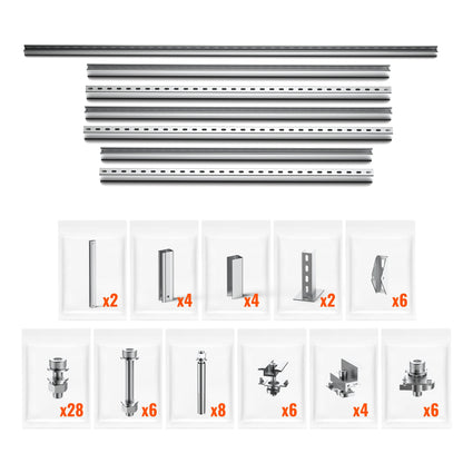 RICH SOLAR Ground Mount for MEGA 100/100 Slim/150 Panels — official product image 3