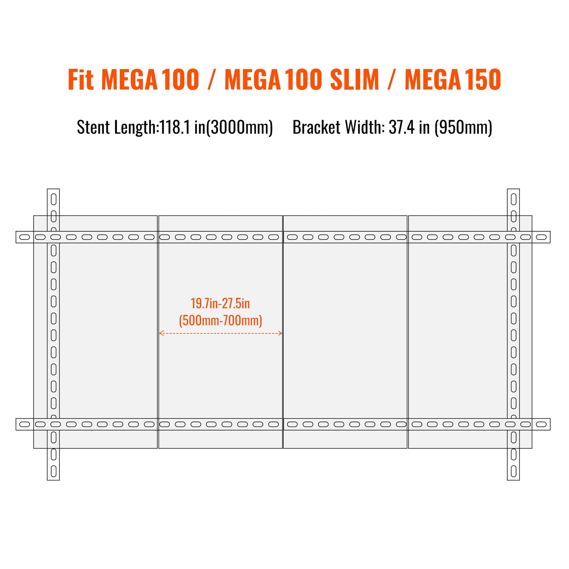 RICH SOLAR Ground Mount for MEGA 100/100 Slim/150 Panels — official product image 4