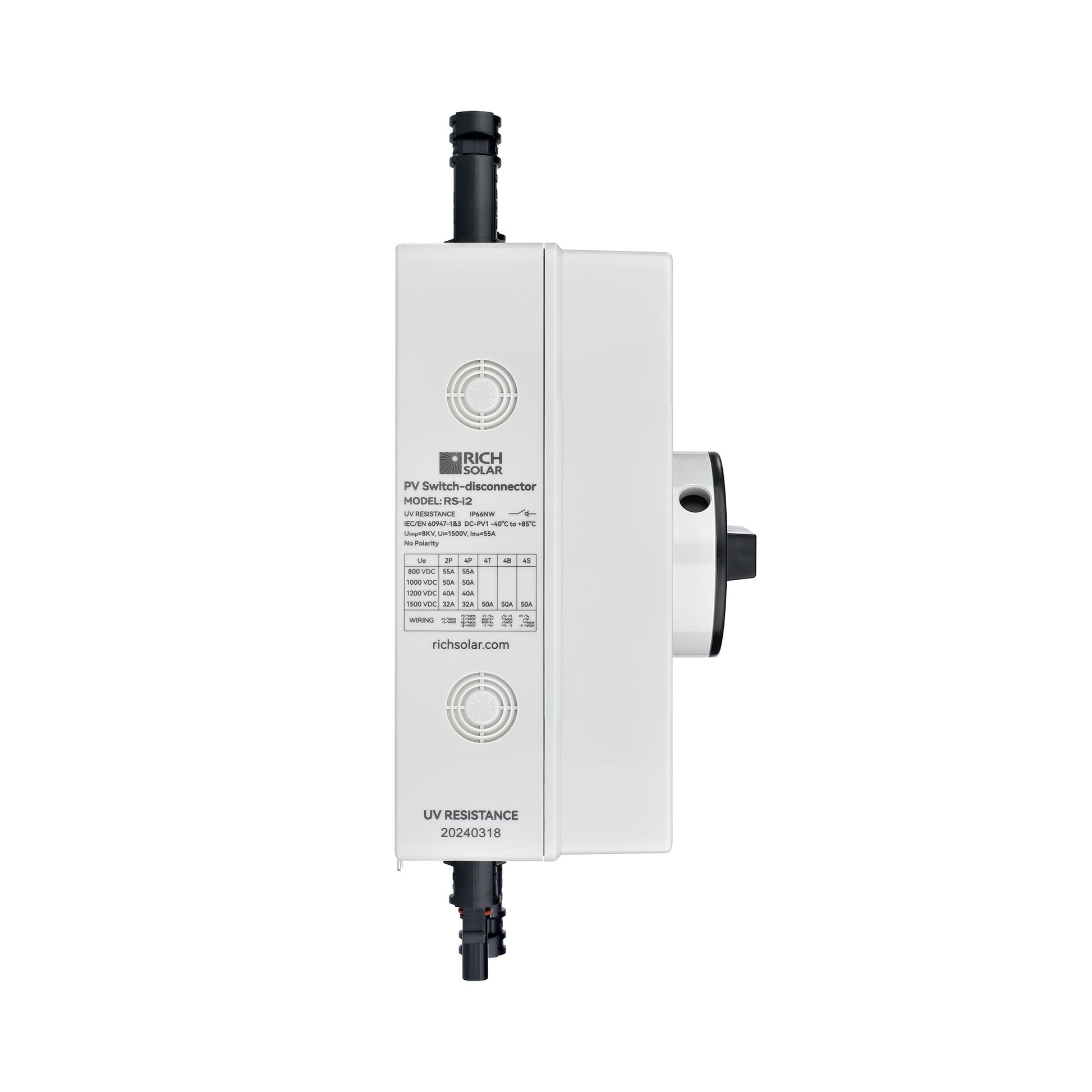 RICH SOLAR Solar PV DC Quick Disconnect Switch Solar Array DC Quick Disconnect Switch product image 7