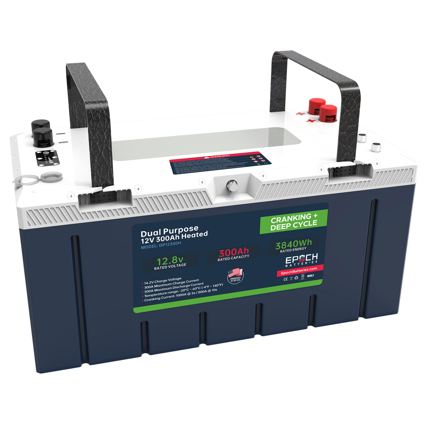 Epoch 12V 300Ah Cranking & Deep Cycle Lithium Battery (Dual Purpose) - Pro Series - official product image 5