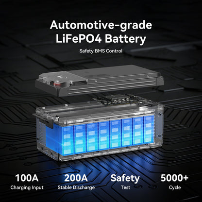 PECRON WB12200 LiFePO4 battery construction