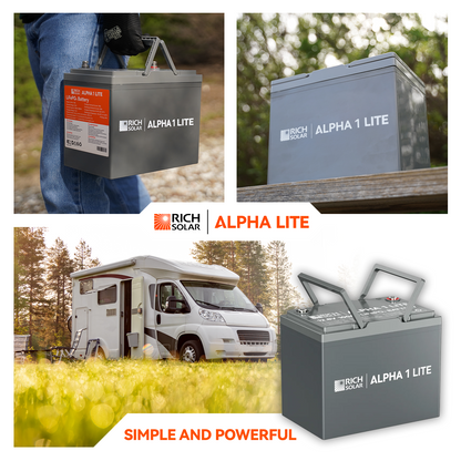 RICH SOLAR ALPHA 1 LITE 12V 100Ah LiFePO4 Battery product image 4