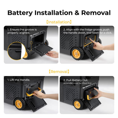 BougeRV New 240Wh Detachable Battery for CRH20/CRX3/CRD2 V2.0/ROCKY V3.0 Portable Fridges — image 7
