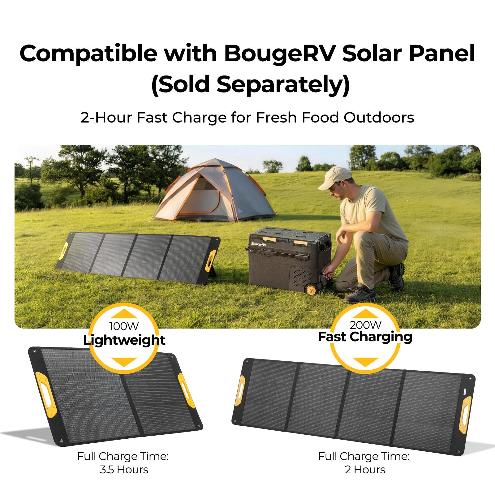 BougeRV New 240Wh Detachable Battery for CRH20/CRX3/CRD2 V2.0/ROCKY V3.0 Portable Fridges — image 9