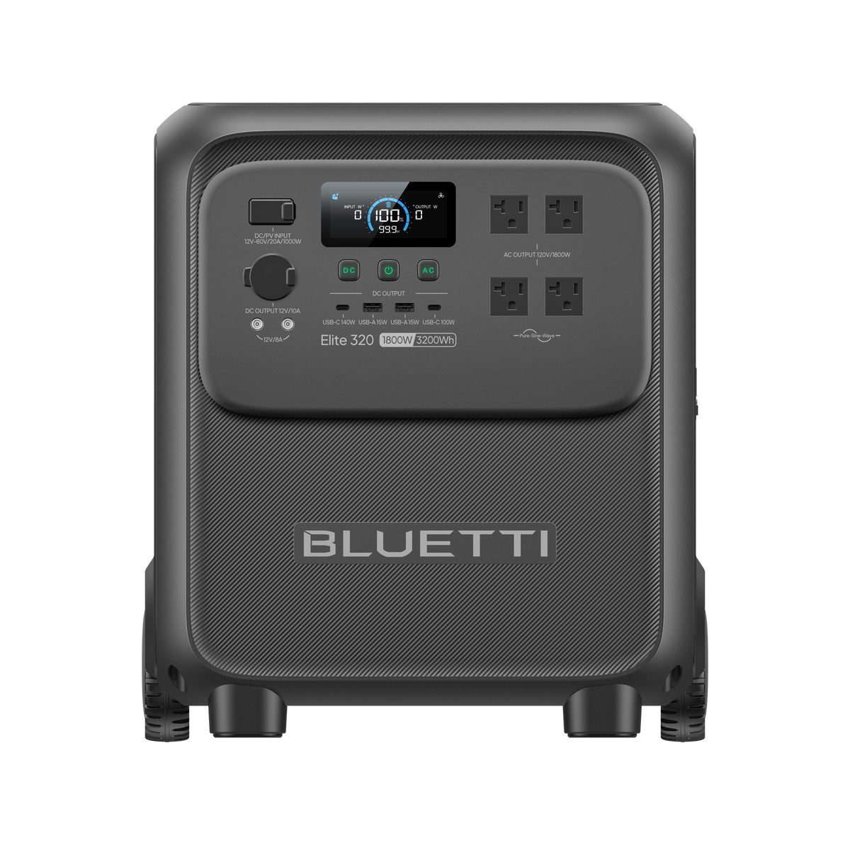 BLUETTI Elite 320 1,800W 3,200Wh Portable Power Station