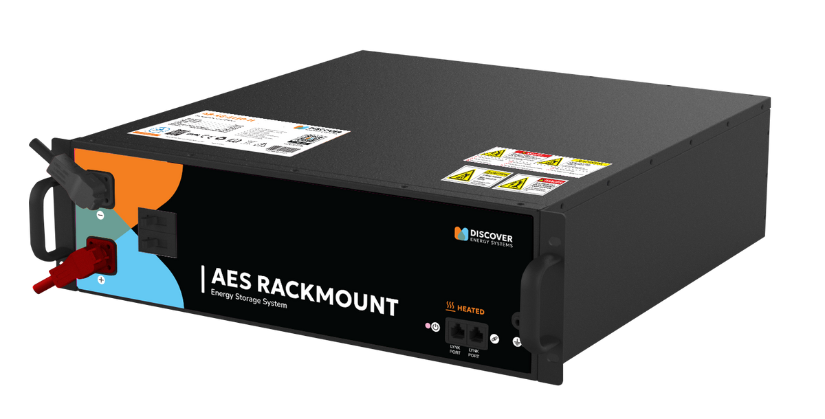 Discover AES RACKMOUNT 51.2V 100Ah 5.12kWh Heated LiFePO4 Battery