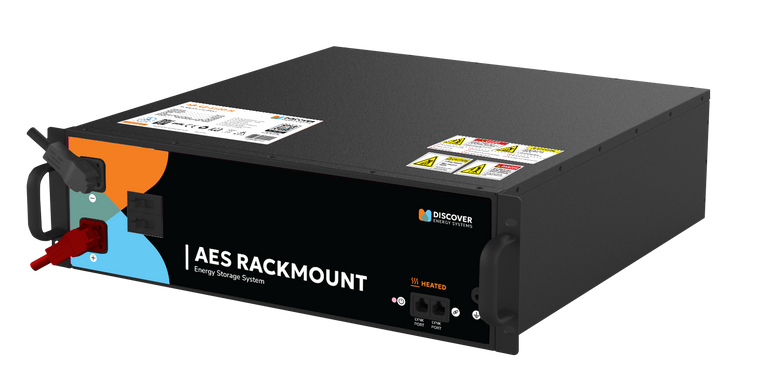 Discover AES RACKMOUNT 51.2V 100Ah 5.12kWh Heated LiFePO4 Battery