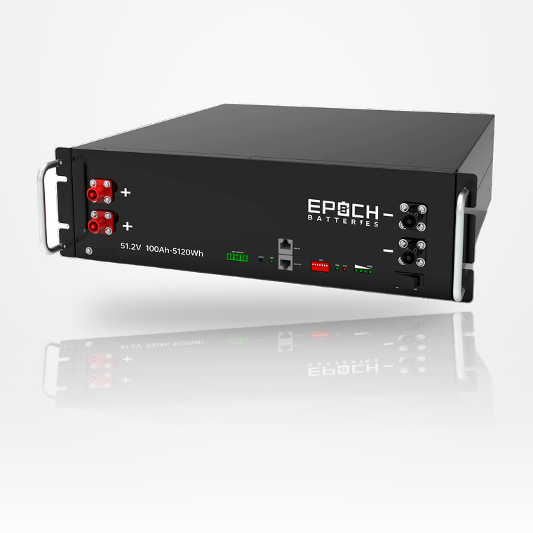 Epoch 48V 100Ah (5.12kWh) Self-Heating Server Rack Lithium Battery