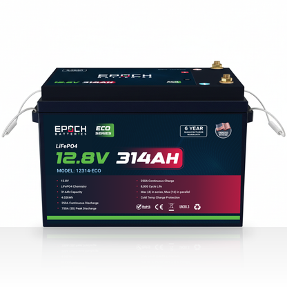 Epoch 12V 314Ah Eco Series LiFePO4 Battery (4.02kWh)