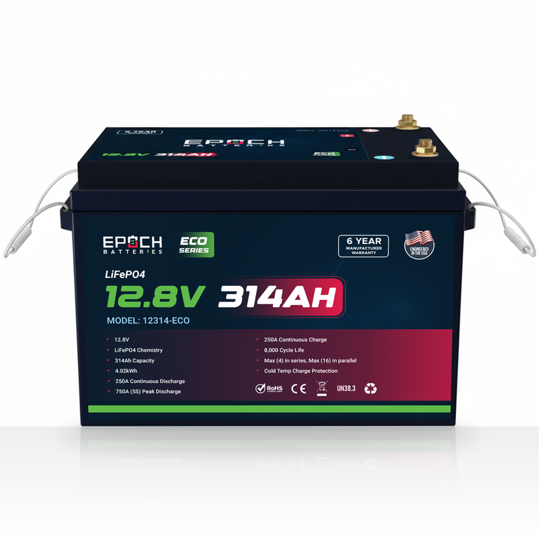 Epoch 12V 314Ah Eco Series LiFePO4 Battery (4.02kWh)
