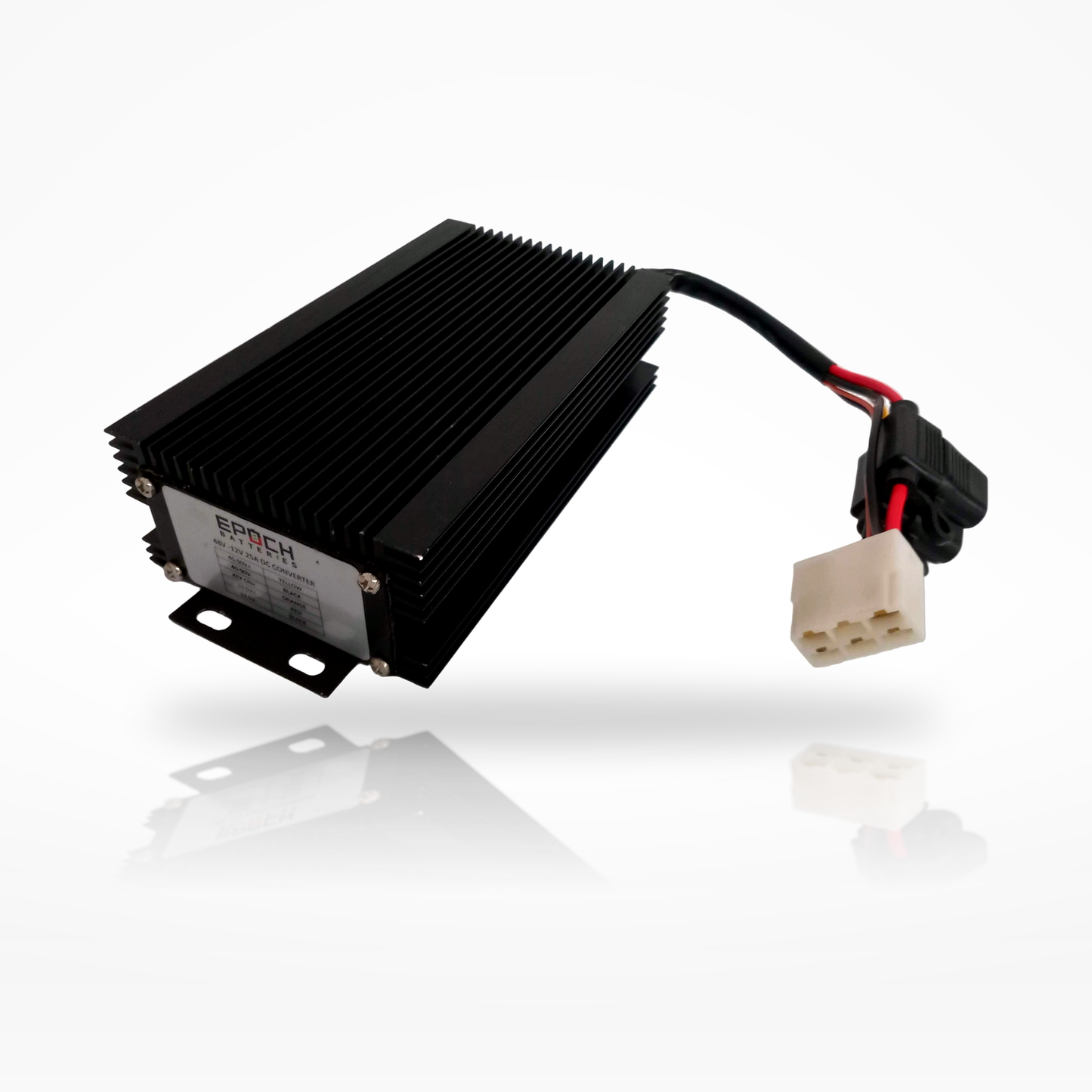 Epoch 48V-to-12V DC converter angled view