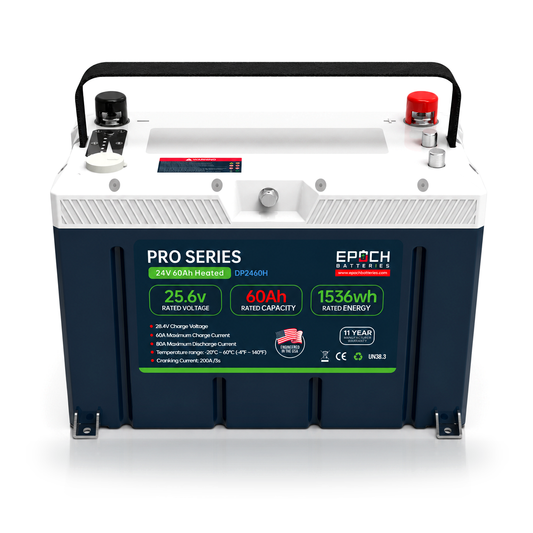 Epoch 24V 60Ah Pro Series LiFePO4 Battery (1.54kWh)