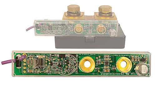 MidNite Solar MNWBJR Whiz Bang Jr Current-Sense Module – manufacturer collage; shunt separate