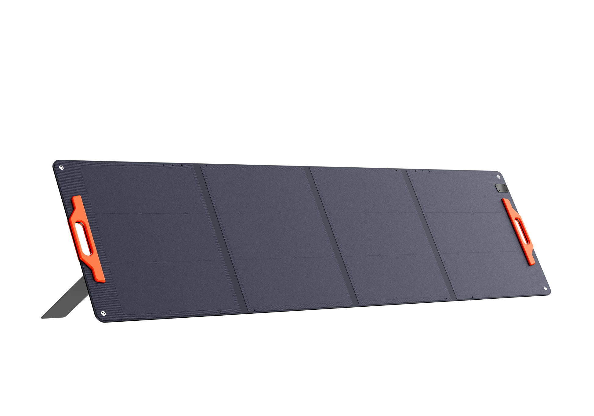 OSCAL PM200 SE 200W foldable solar panel deployed at an angle