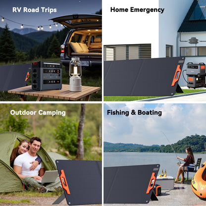 OSCAL PM200 SE portable solar panel use cases for travel and backup power