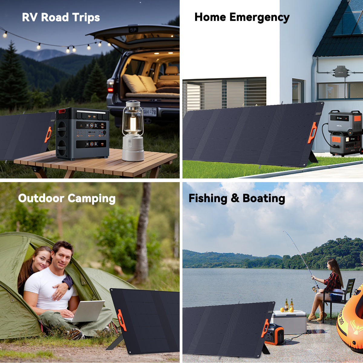 OSCAL PM400 SE portable solar panel use cases for travel and backup power