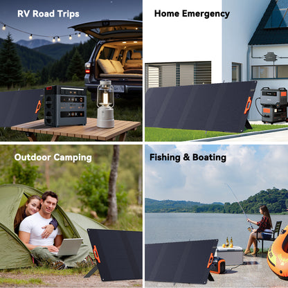 OSCAL PM400 SE portable solar panel use cases for travel and backup power
