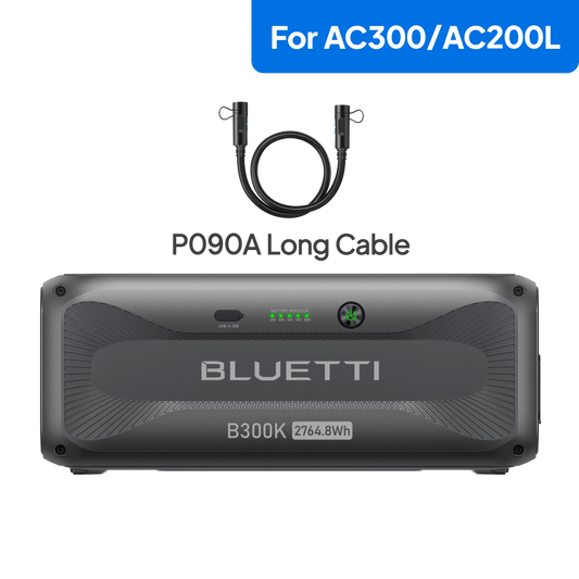 BLUETTI B300K1 2,764.8Wh Expansion Battery with P090A Cable
