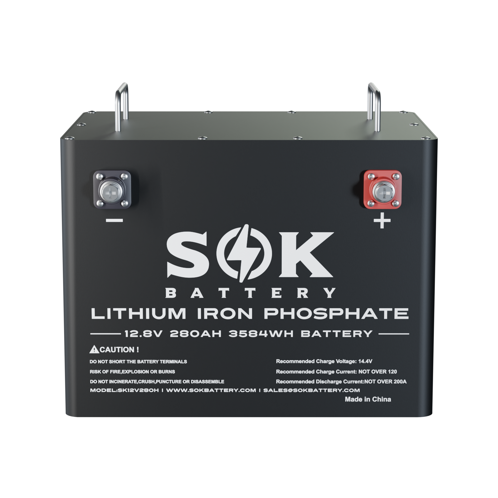 SOK SK12V280H 12V 280Ah heated Bluetooth LiFePO4 battery