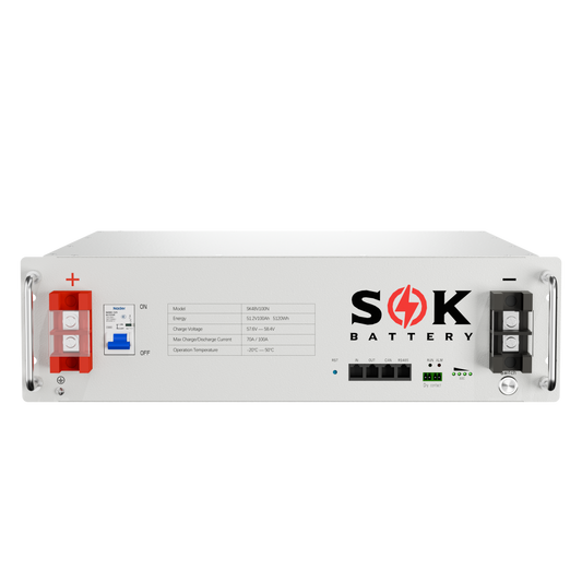 SOK SK48V100N 51.2V 100Ah 5.12kWh server-rack LiFePO4 battery