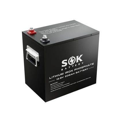 SOK SK12V206H 12V 206Ah heated Bluetooth LiFePO4 battery